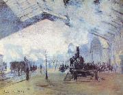 Claude Monet Saint Lazare Train Station Spain oil painting artist